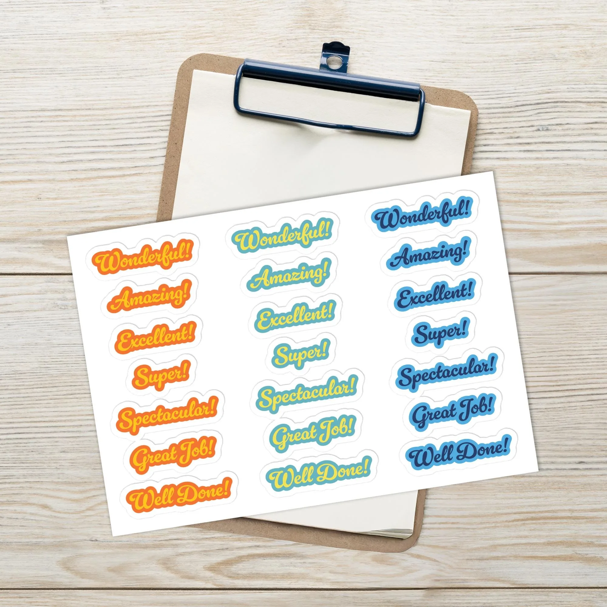 Wonderful Teacher Sticker Multi-color