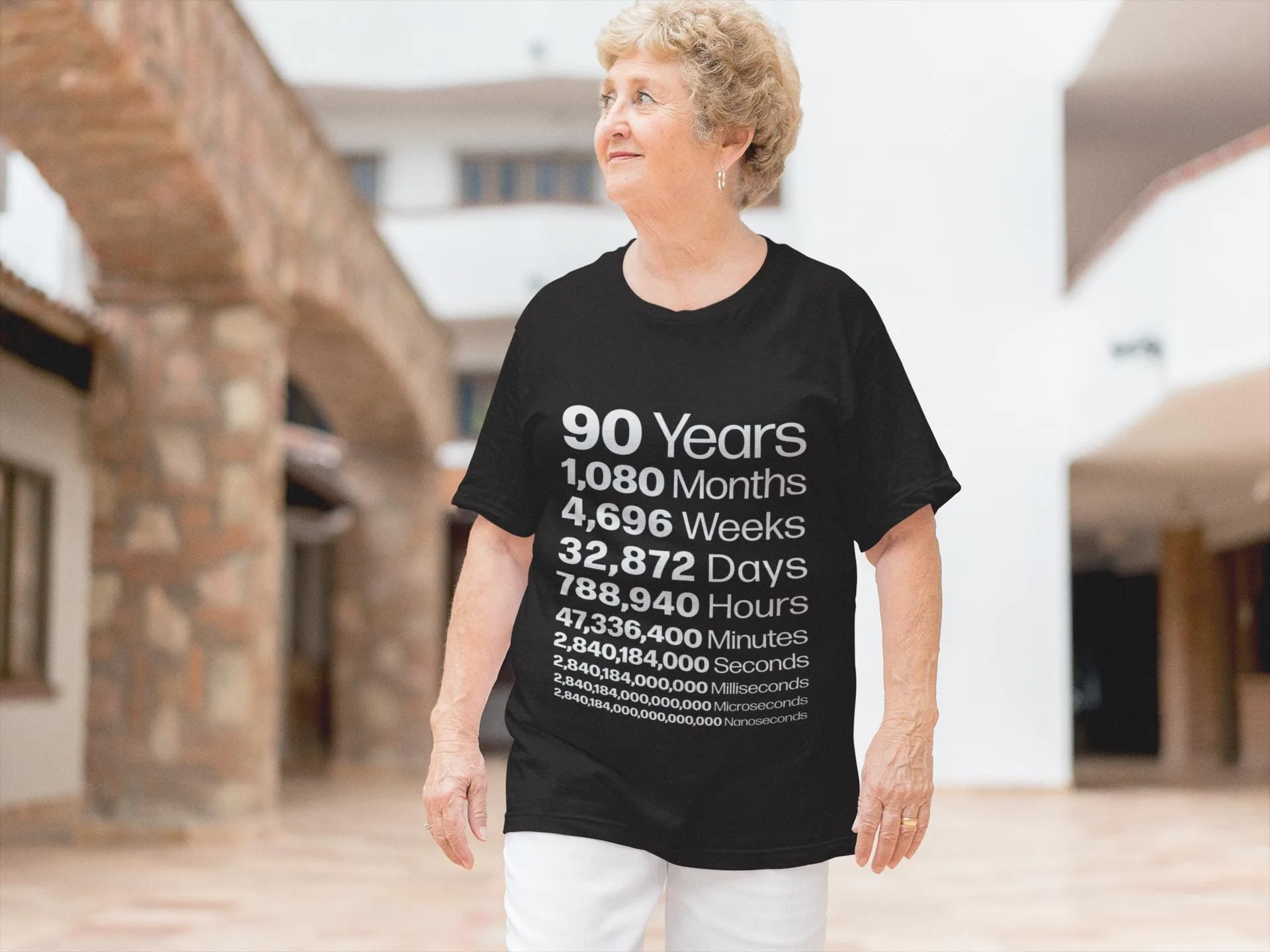 90th Birthday Life In Numbers Tee