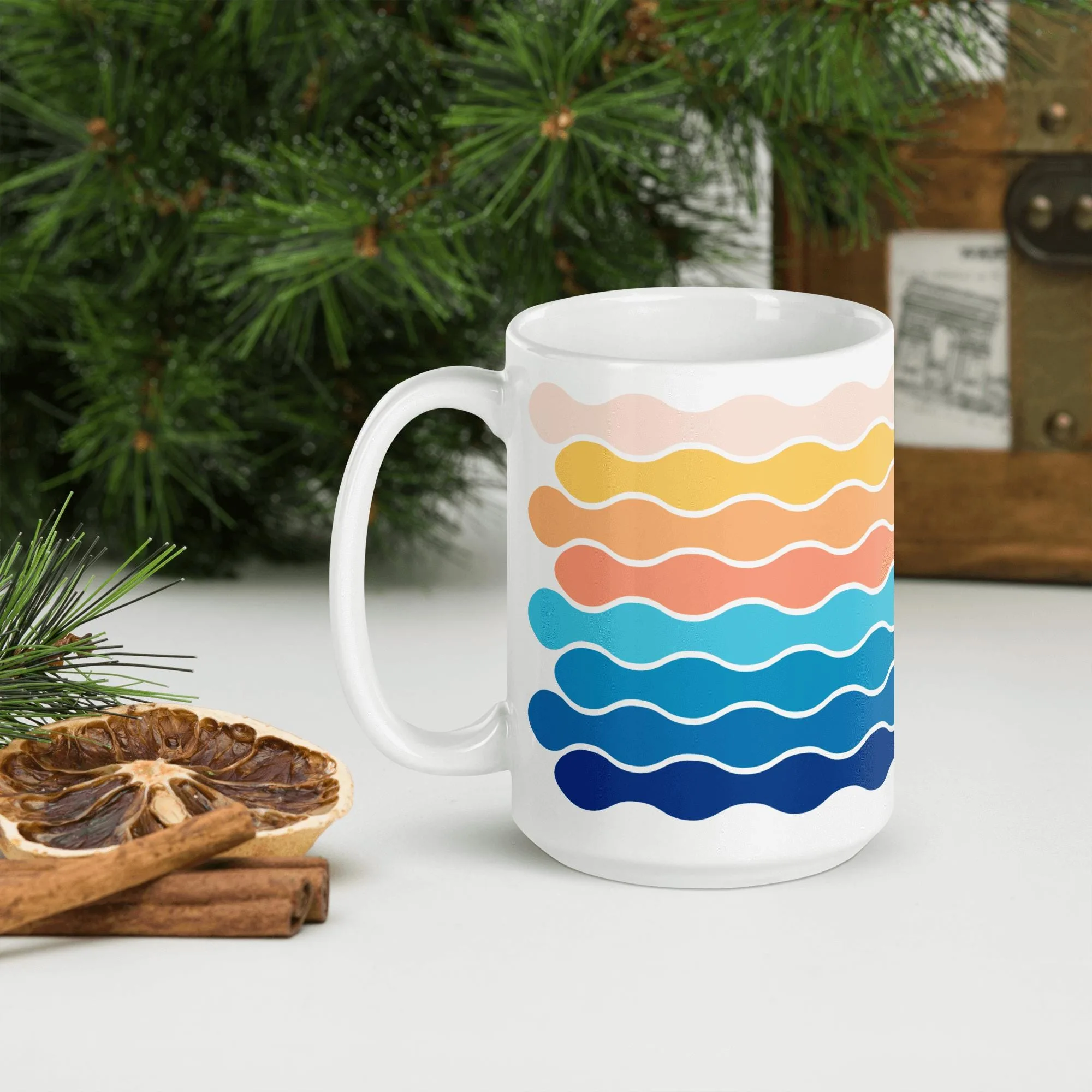 Sunset Inspired Graphic Pattern Mug