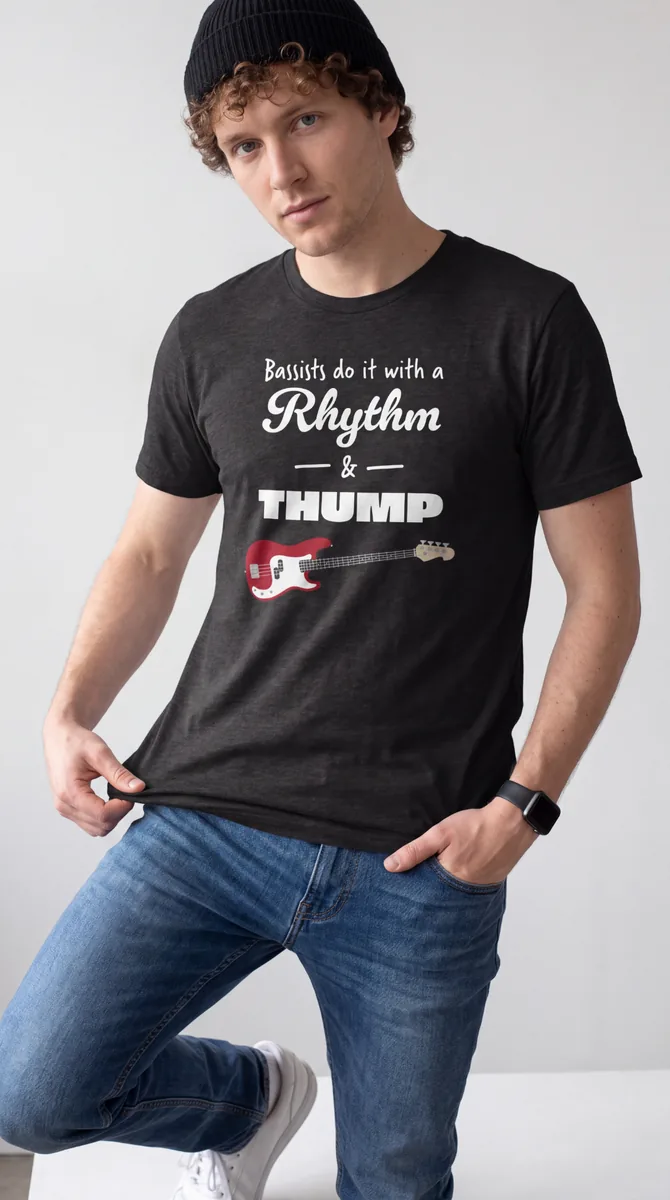 Rhythm And Thump Bass Player Tee - lifestyle photo