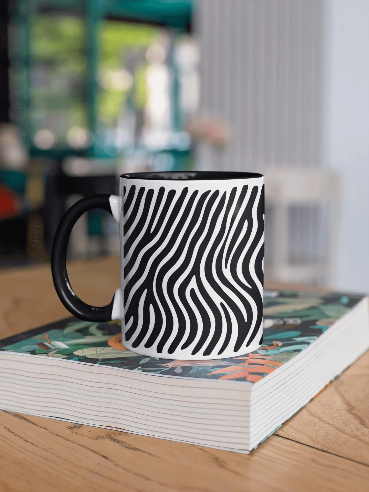 Zebra Black and White 11 Oz Office Mug